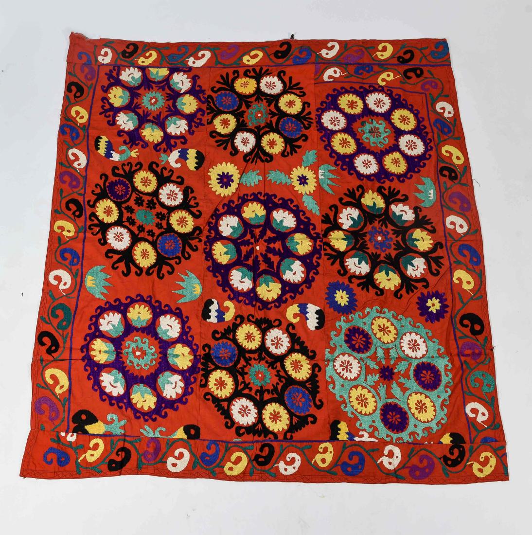 EMBROIDERED SUZANI WALL HANGING (1 of 8)