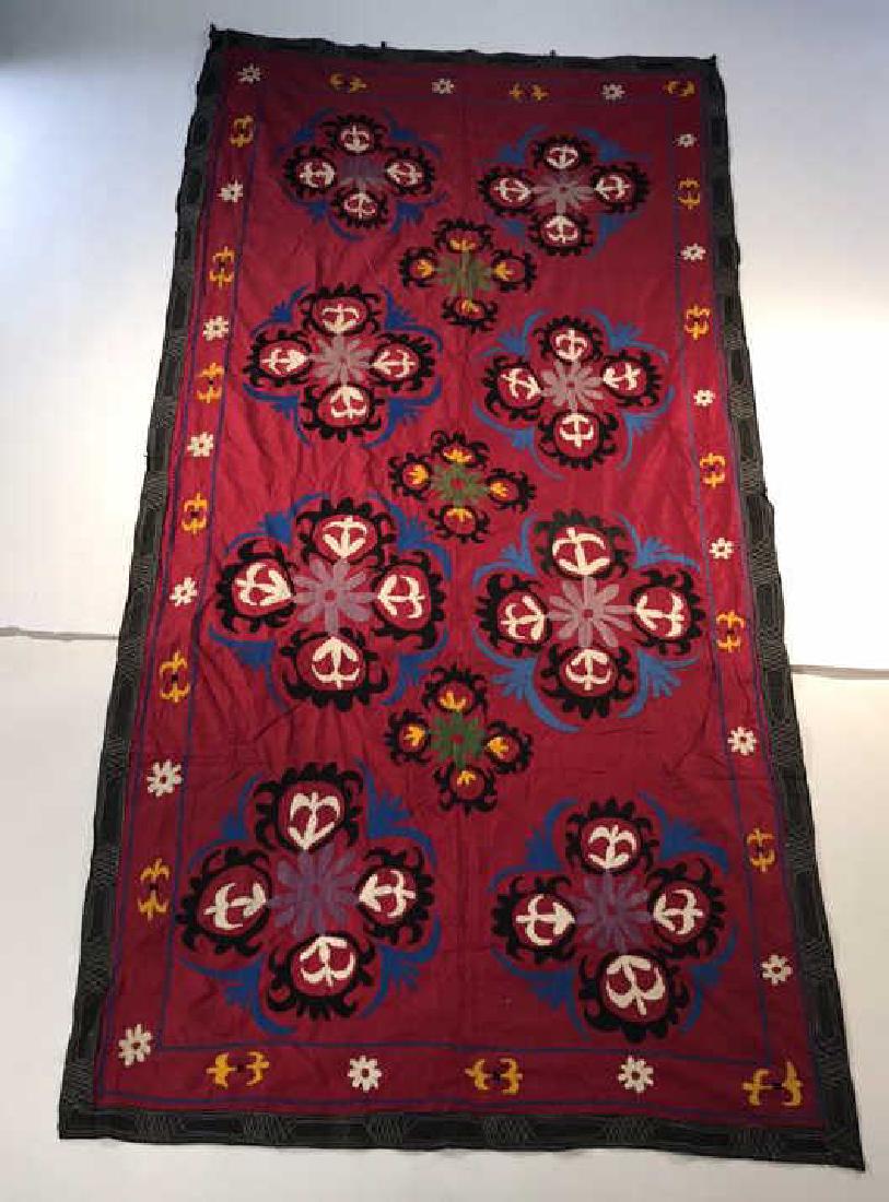 EMBROIDERED SUZANI WALL HANGING (1 of 8)