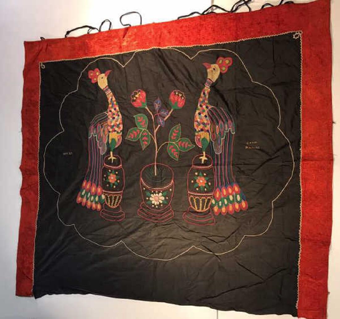 UNUSUAL EMBROIDERED TUSKIIZ YURT HANGING (1 of 8)