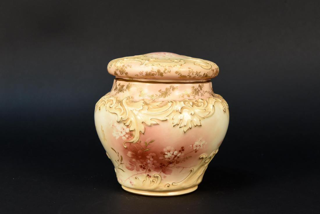 DOULTON BURSLEM BISCUIT JAR SIGNED W. SLATER (1 of 9)