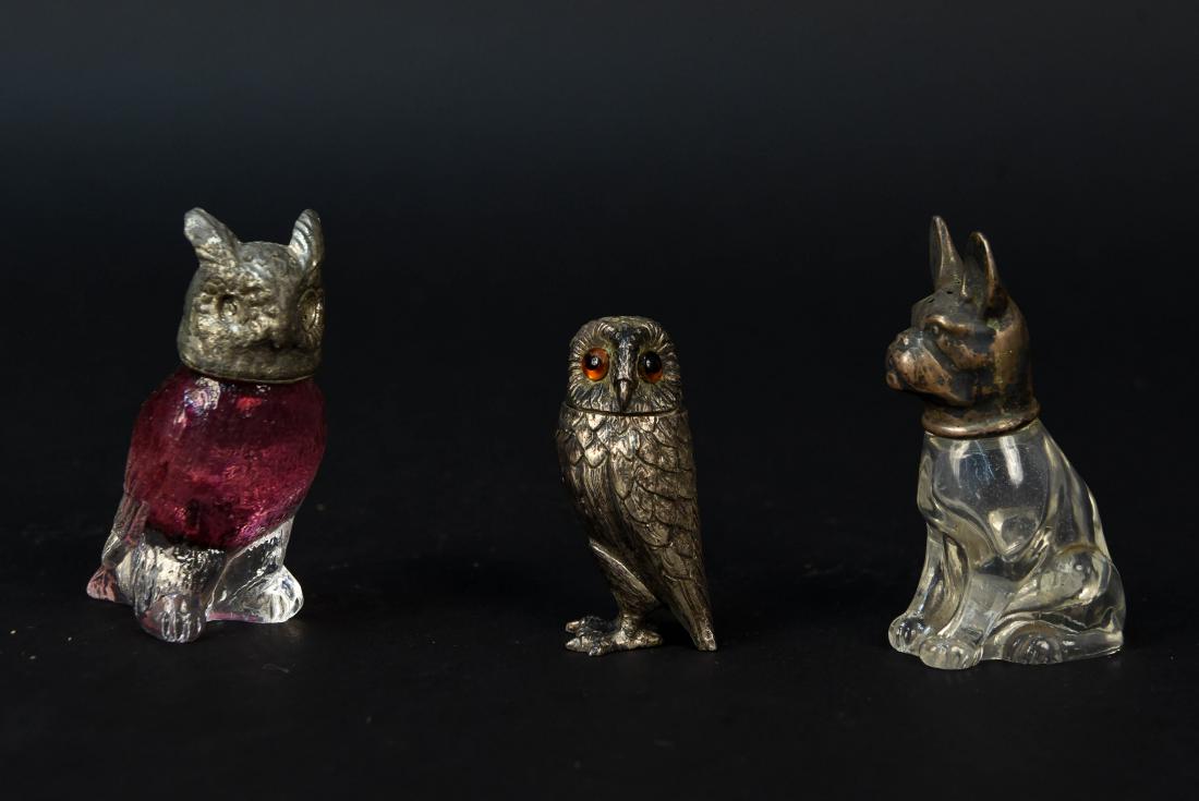 (3) ANIMAL SALT PEPPER SHAKERS INCL. STERLING (1 of 7)