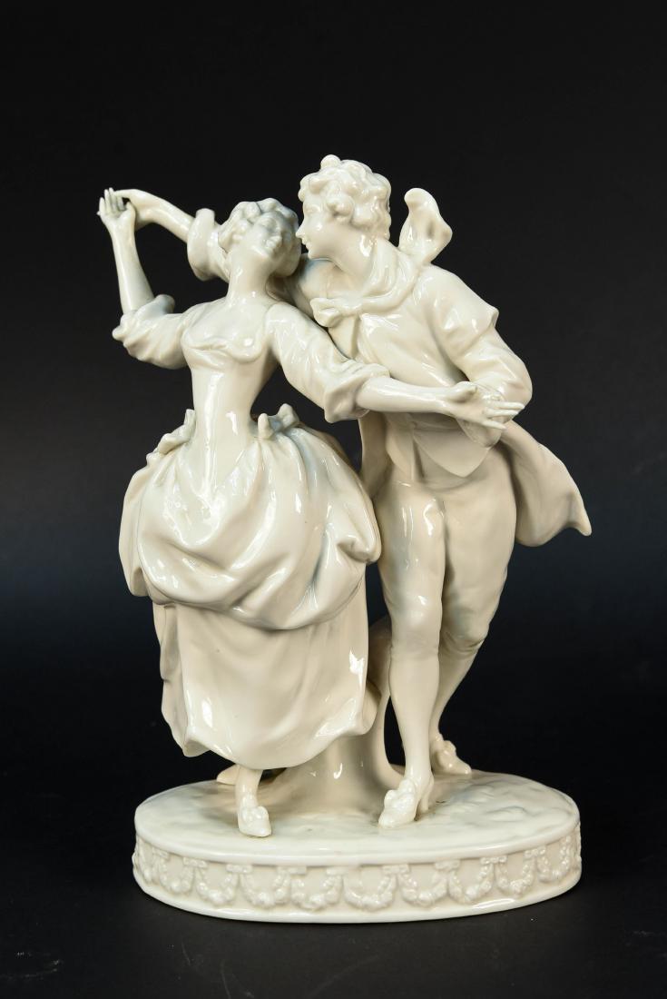 PORCELAIN DANCING FIGURES GROUP (1 of 8)