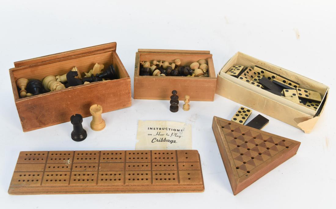 (3) VINTAGE WOODEN GAMES (1 of 9)