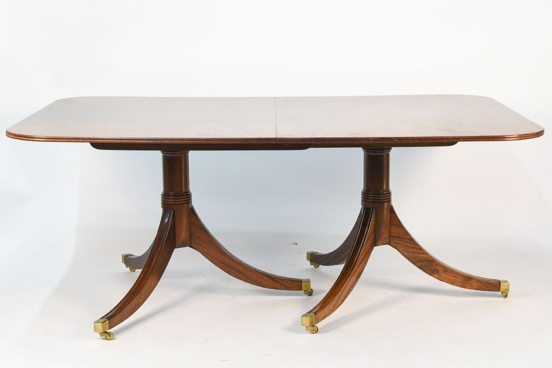 MAHOGANY DOUBLE PEDESTAL TABLE (1 of 10)