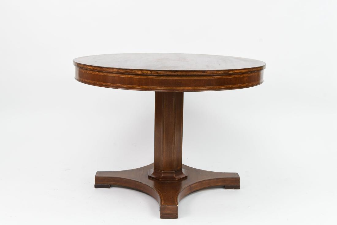 ROUND INLAID OCCASIONAL TABLE (1 of 10)