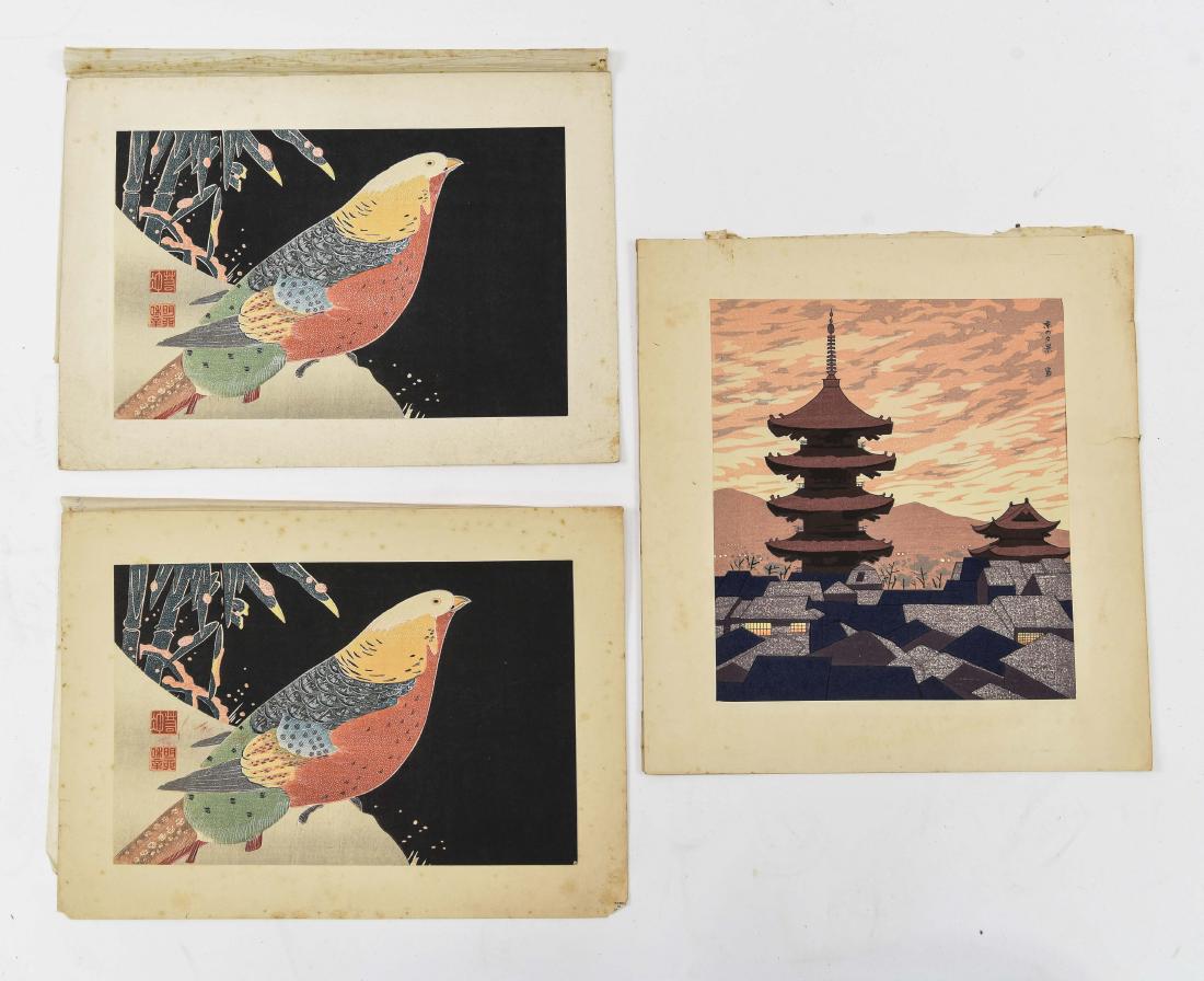 (3) 20TH CENTURY JAPANESE WOODBLOCK PRINTS (1 of 9)