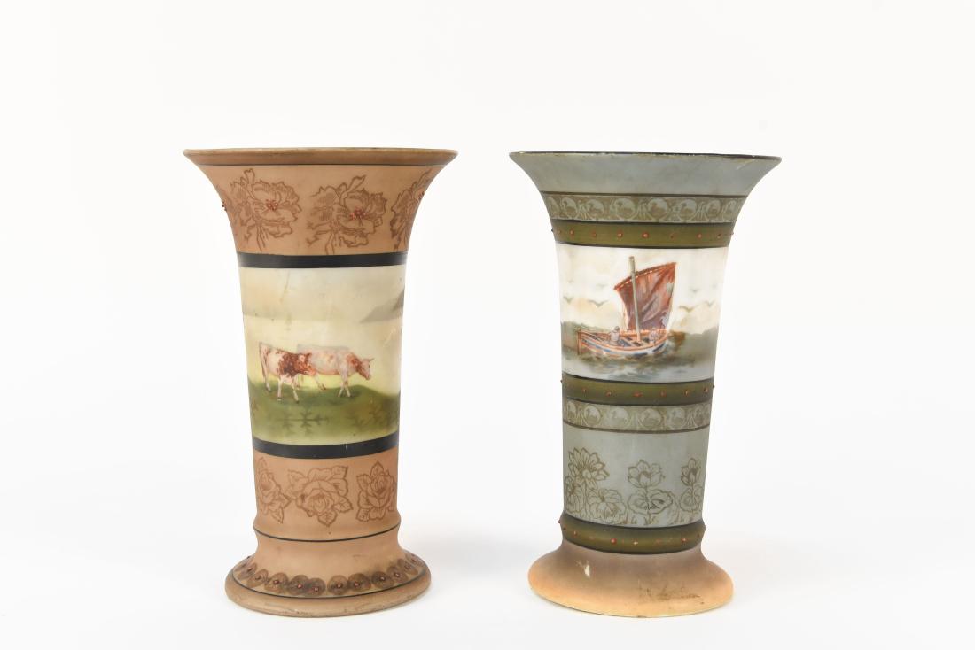 2 ROYAL BAYREUTH BAVARIAN VASES (1 of 10)