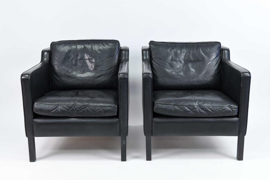 PAIR OF BORGE MOGENSEN STYLE CHAIRS (1 of 10)