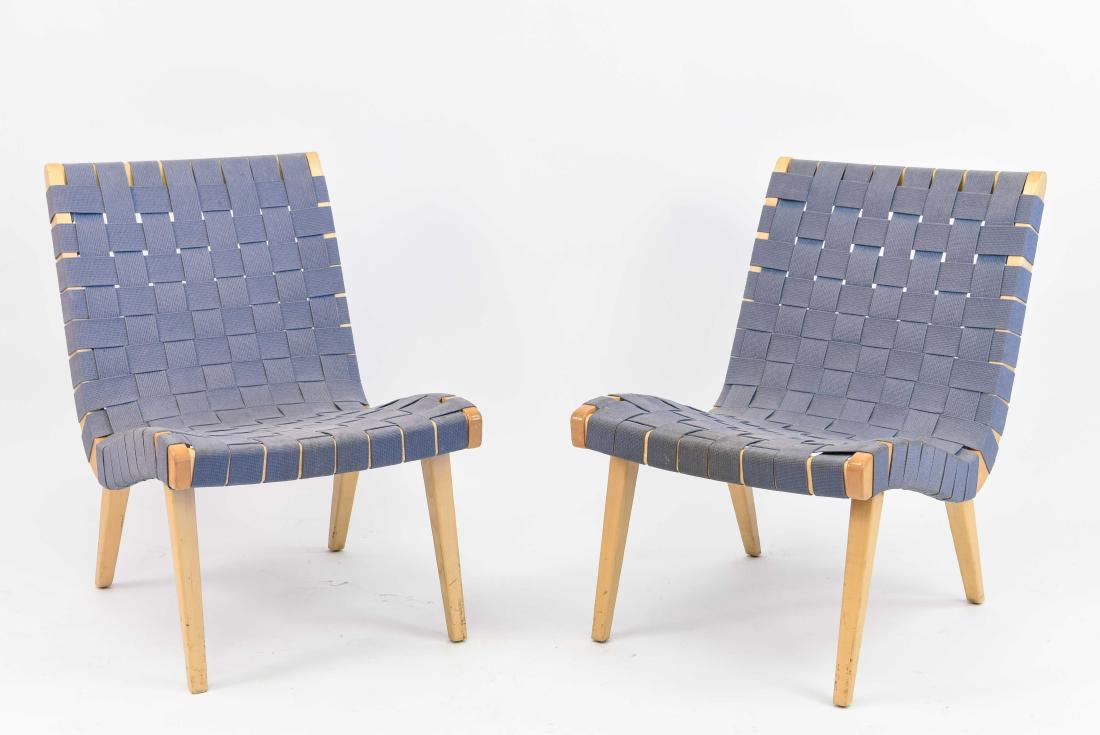 PAIR OF JENS RISOM LOUNGE CHAIRS (1 of 9)