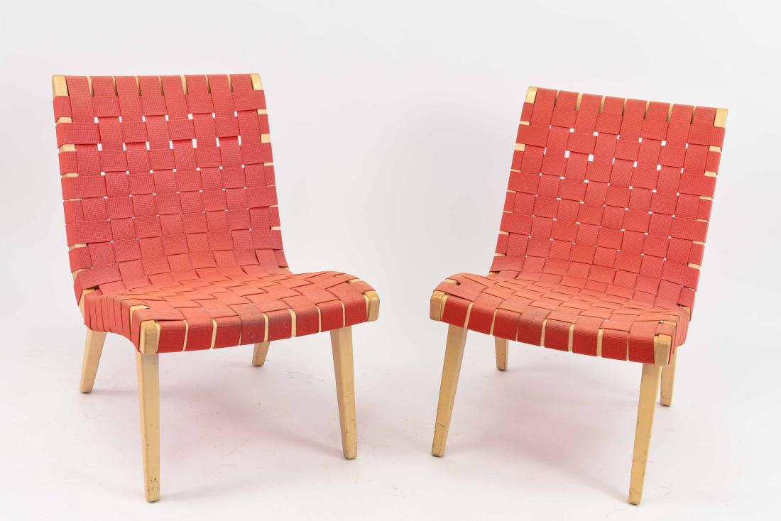 PAIR OF JENS RISOM LOUNGE CHAIRS (1 of 8)