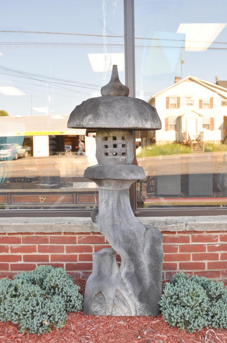 333 JAPANESE CEMENT PAGODA LANTERN (1 of 8)