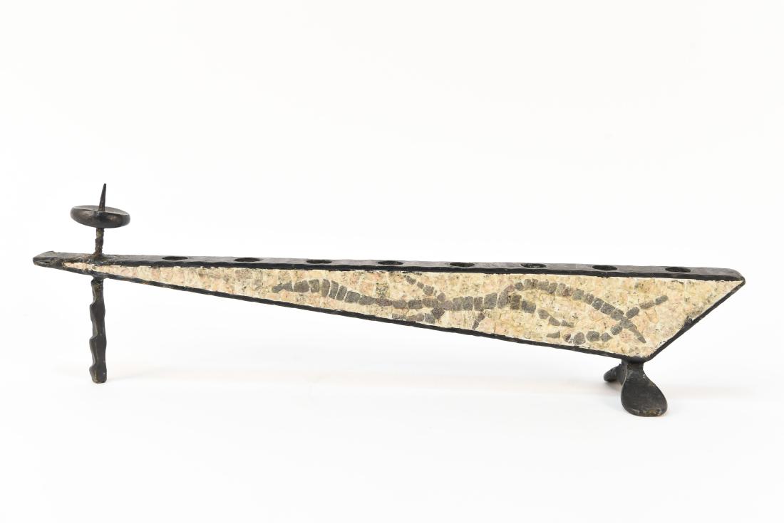 DAVID PALOMBO (ATTR.) ISRAELI JUDAICA MENORAH (1 of 8)