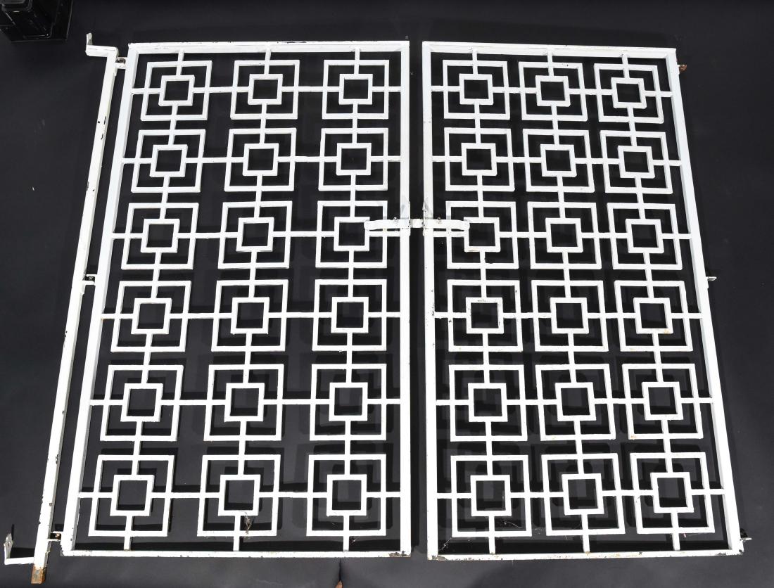FRANK LLOYD WRIGHT STYLE IRON GATES (1 of 9)