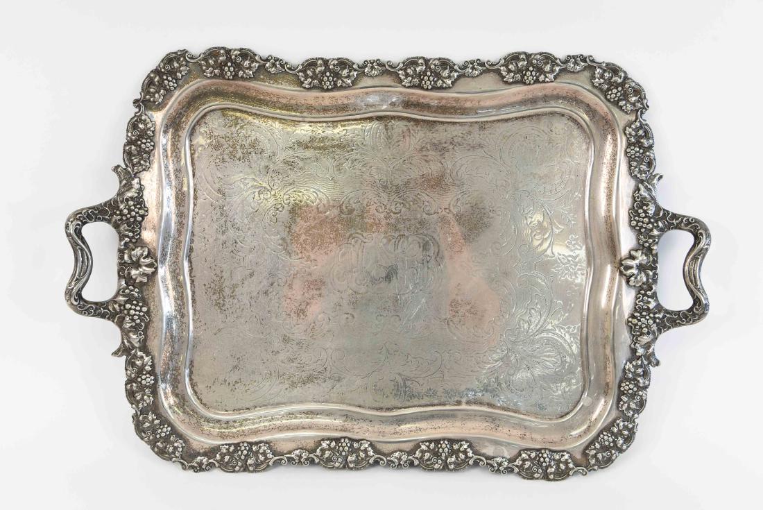 LARGE SILVER PLATE TRAY (1 of 10)