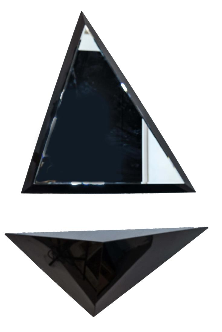 GEOMETRIC MODERN WALL MOUNTED CONSOLE & MIRROR (1 of 8)