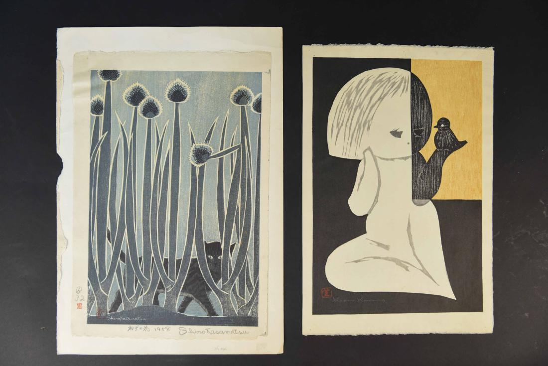 (2) 20TH CENTURY JAPANESE WOODBLOCKS PRINTS (1 of 11)