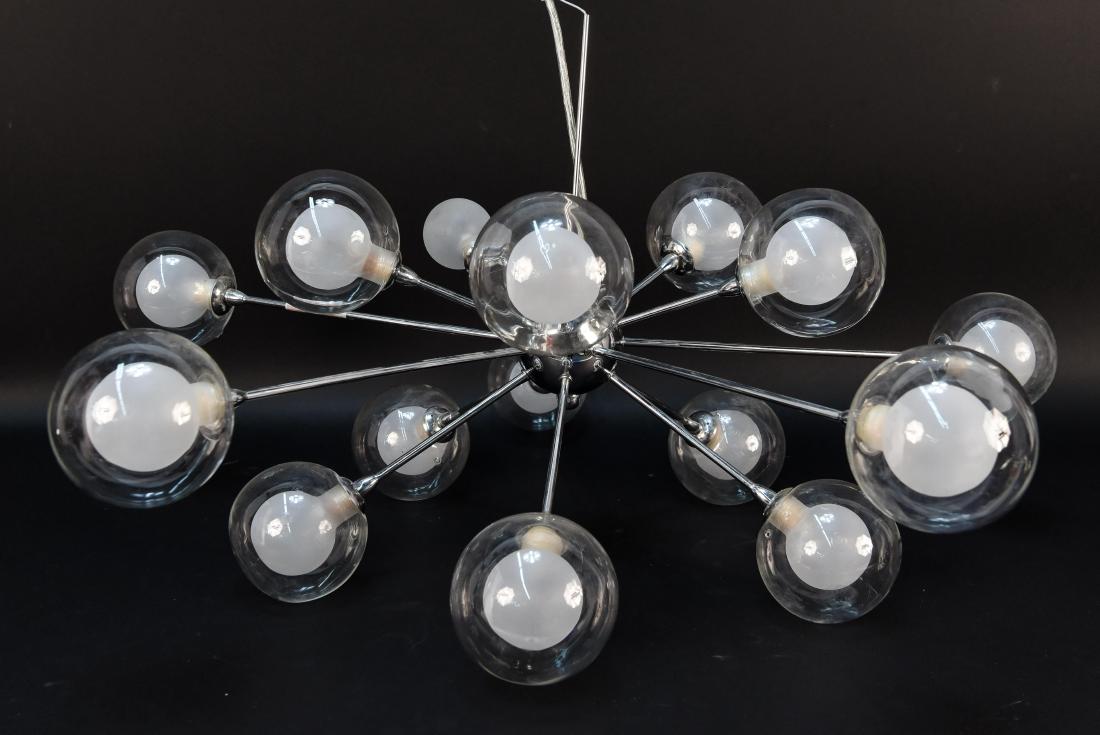 SPUTNIK INSPIRED EGG YOLK CEILING LIGHT PENDANT (1 of 10)