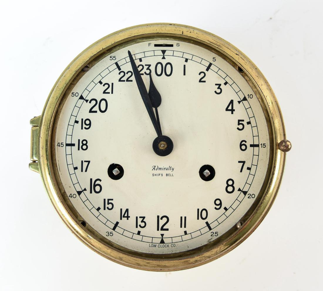 ADMIRALTY SHIPS BELL 24 HOUR CLOCK (1 of 4)
