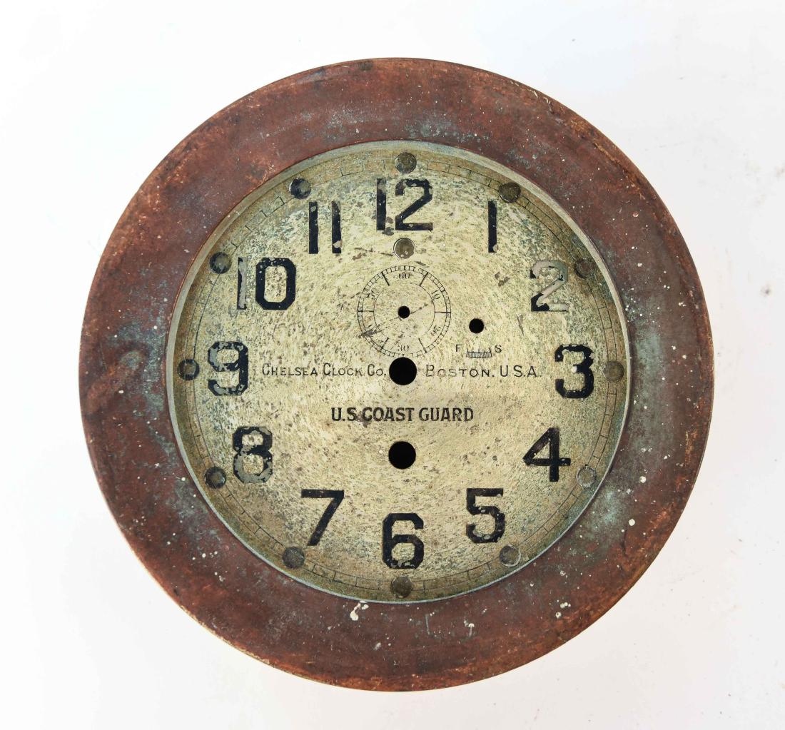 CHELSEA US COAST GUARD BRASS SHIPS DECK CLOCK CASE (1 of 5)