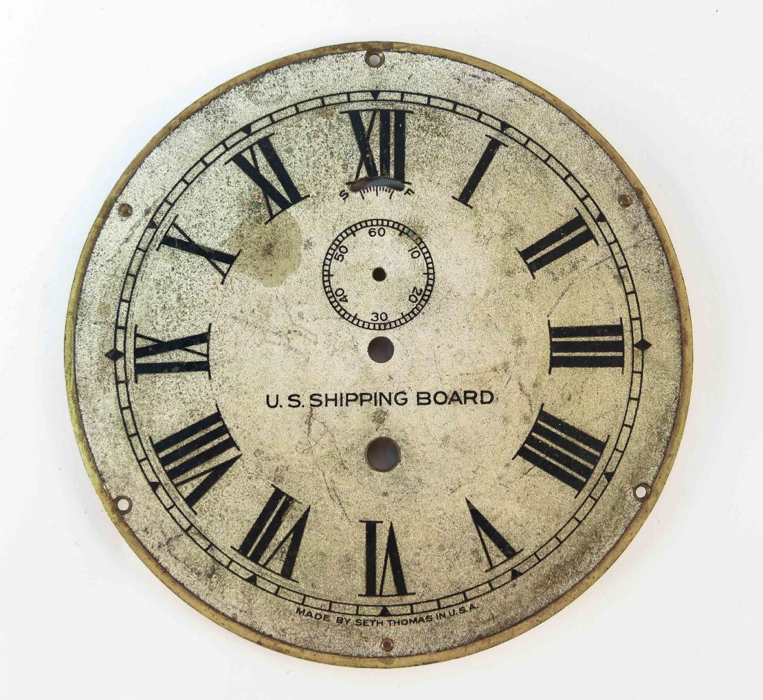 US SHIPPING BOARD SHIPS DECK CLOCK DIAL (1 of 3)