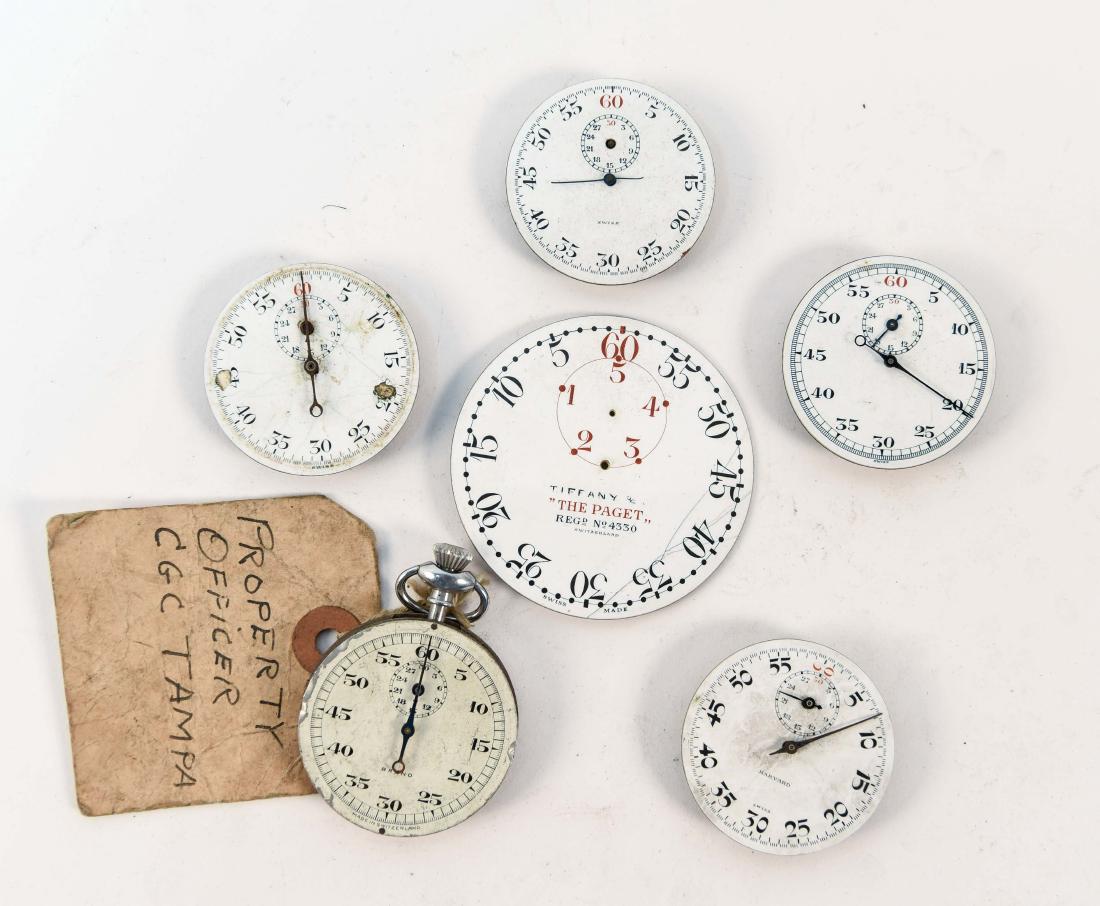 GROUP OF POCKET STOP WATCH TIMER MOVEMENTS (1 of 6)
