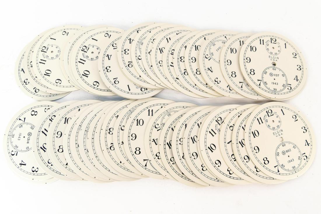 (50) ELGIN 1943 CHRONOMETER WHITE DIALS (1 of 6)