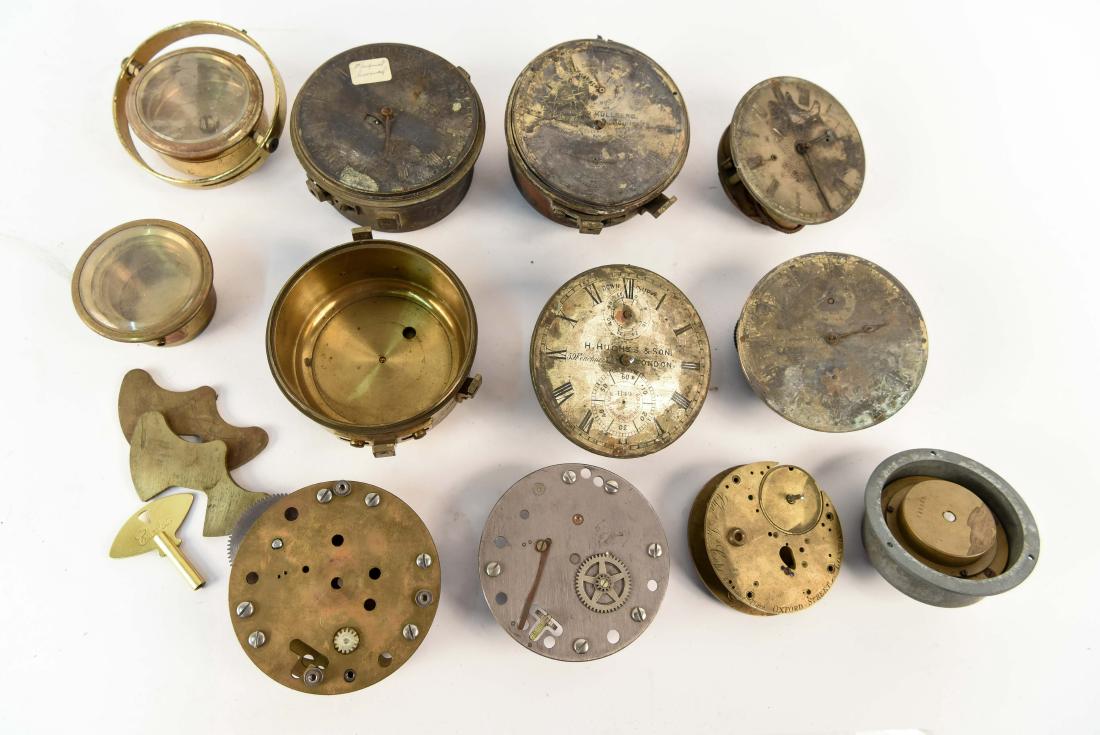 GROUPING OF ANTIQUE CHRONOMETER MOVTS. ETC (1 of 9)