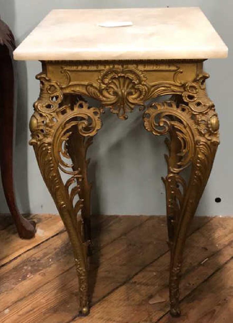 FRENCH BRONZE & MARBLE SIDE TABLE (1 of 6)
