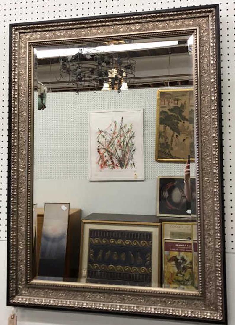 DECORATIVE SILVER FRAMED MIRROR (1 of 3)
