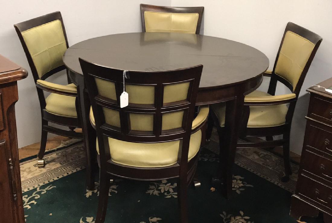 CONTEMPORARY DINING TABLE W/ FOUR CHAIRS (1 of 6)