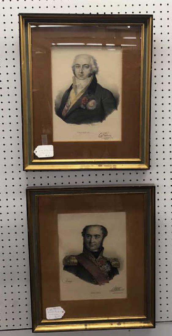 (2) FRENCH LITHOGRAPHS OF MILITARY MEN (1 of 7)