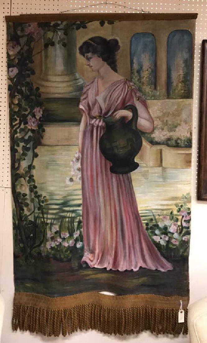 VINTAGE PAINTED TAPESTRY (1 of 8)