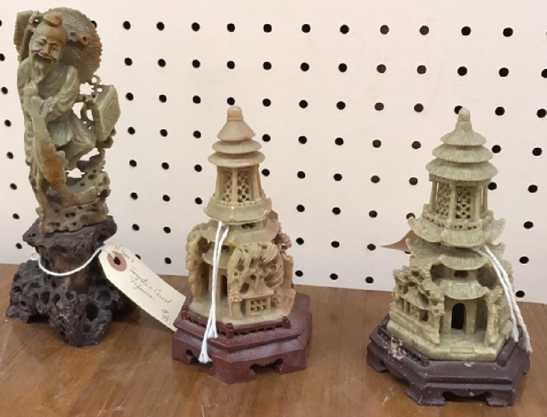 CARVED CHINESE SOAPSTONE GROUPING (1 of 5)