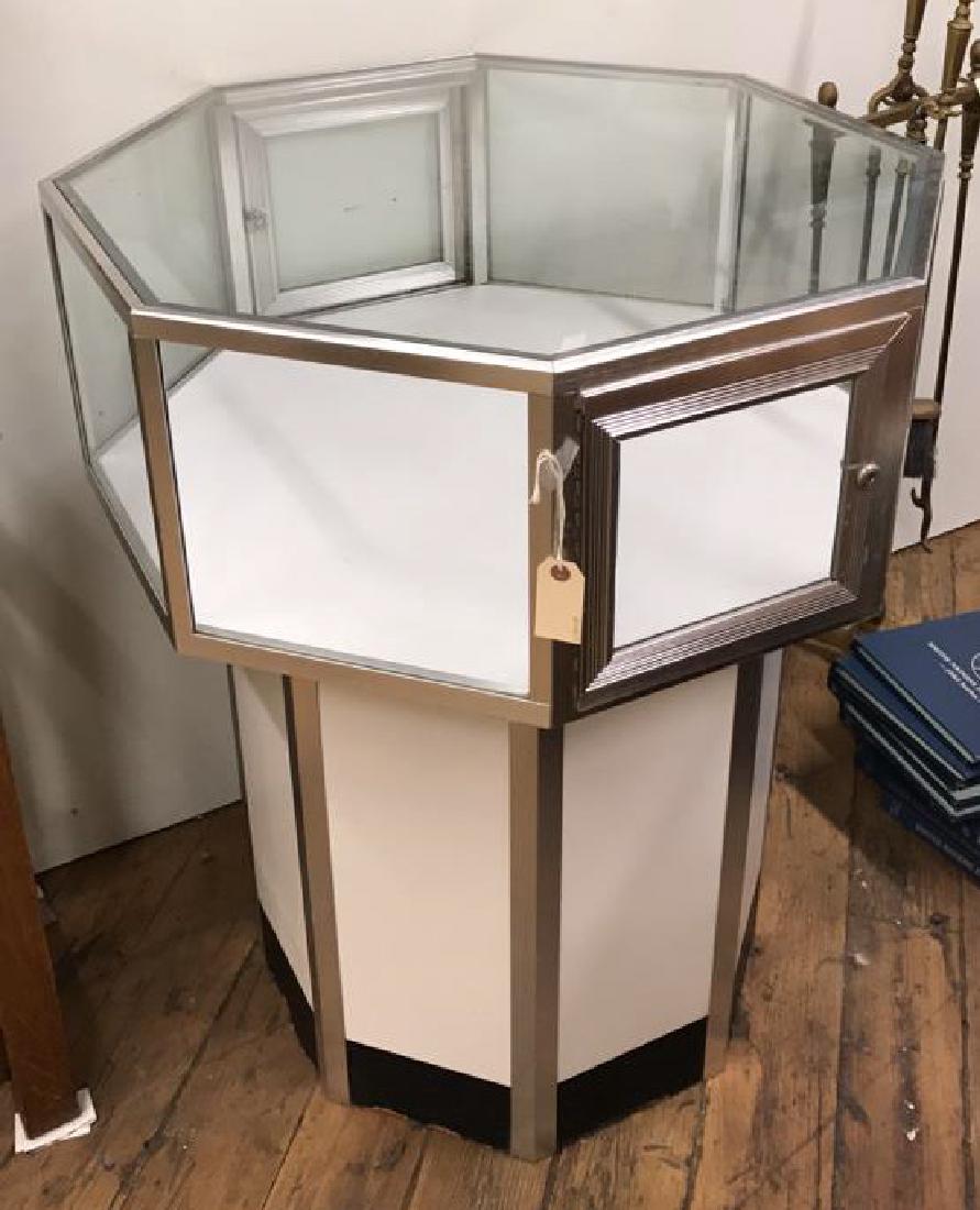 VINTAGE OCTAGON DISPLAY CASE (1 of 4)