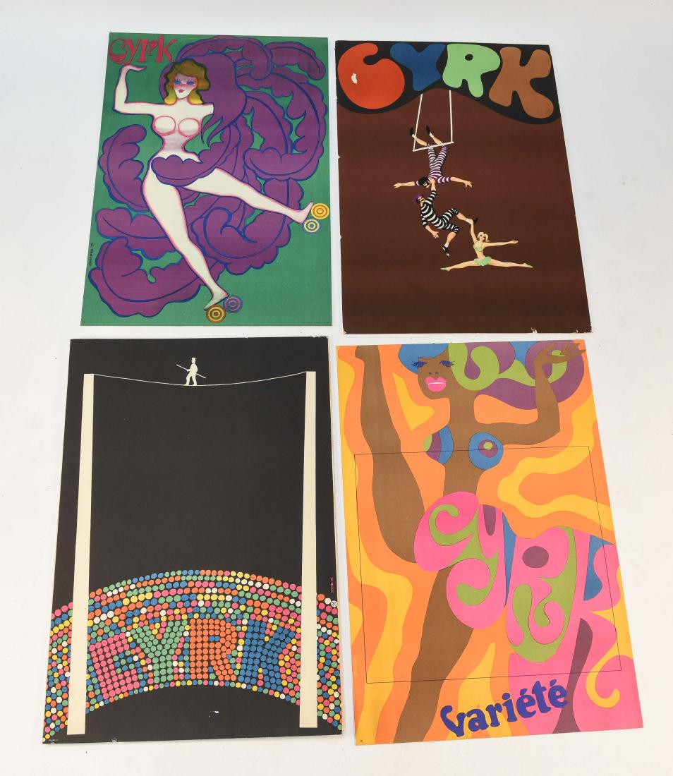 4 CYRK POLISH CIRCUS POSTERS (1 of 11)