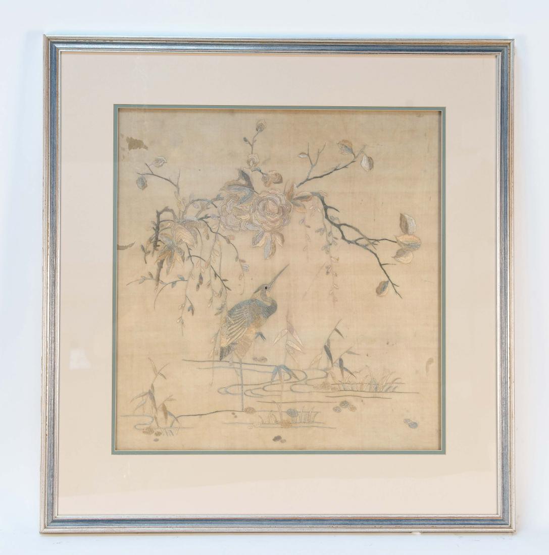 ASIAN SILK EMBROIDERED ART TEXTILE (1 of 10)