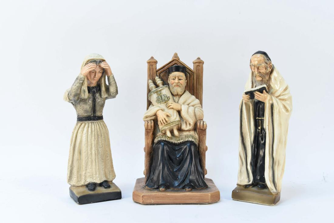 (3) VINTAGE JUDAICA CERAMIC / PLASTER FIGURES (1 of 11)