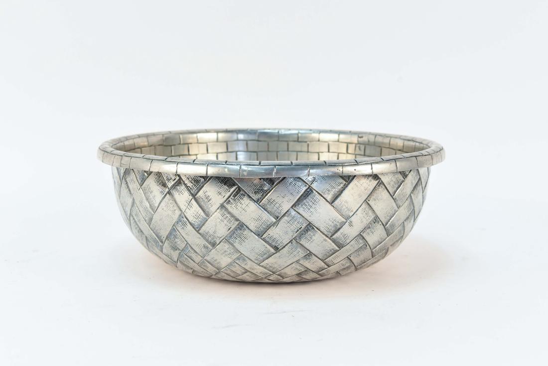 GIOVANNI PATRINI PER ATENA PEWTER BOWL: Dimensions: H 5" x Dia. 13.5" Condition: No issues to note.