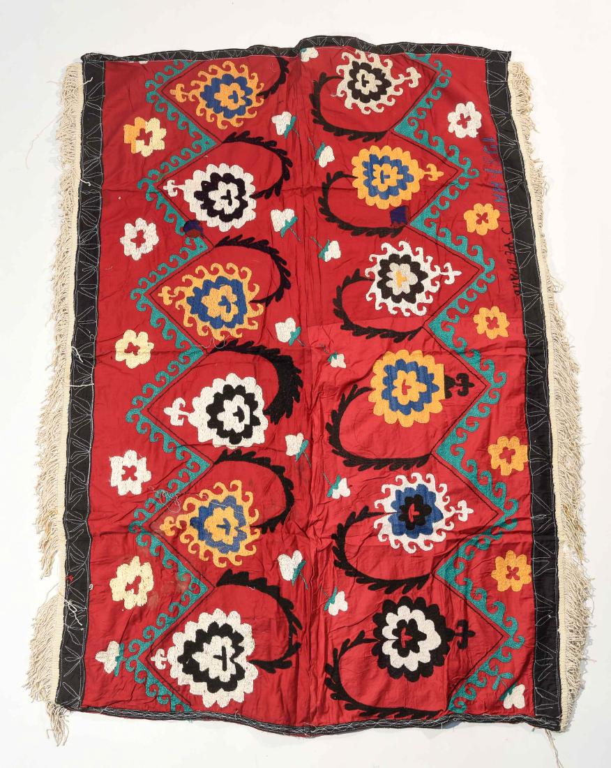EMBROIDERED SILK SUZANI WALL-RUNNER (1 of 8)