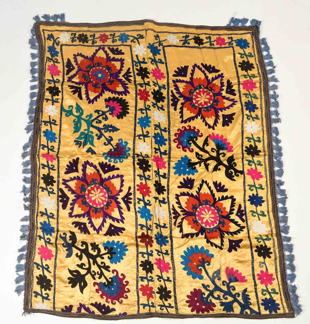 SILK EMBROIDERED WALL HANGING (1 of 9)