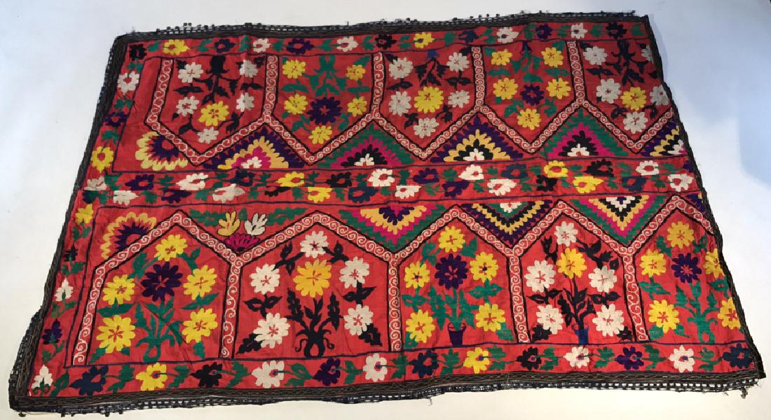 SILK EMBROIDERED WALL HANGING (1 of 7)