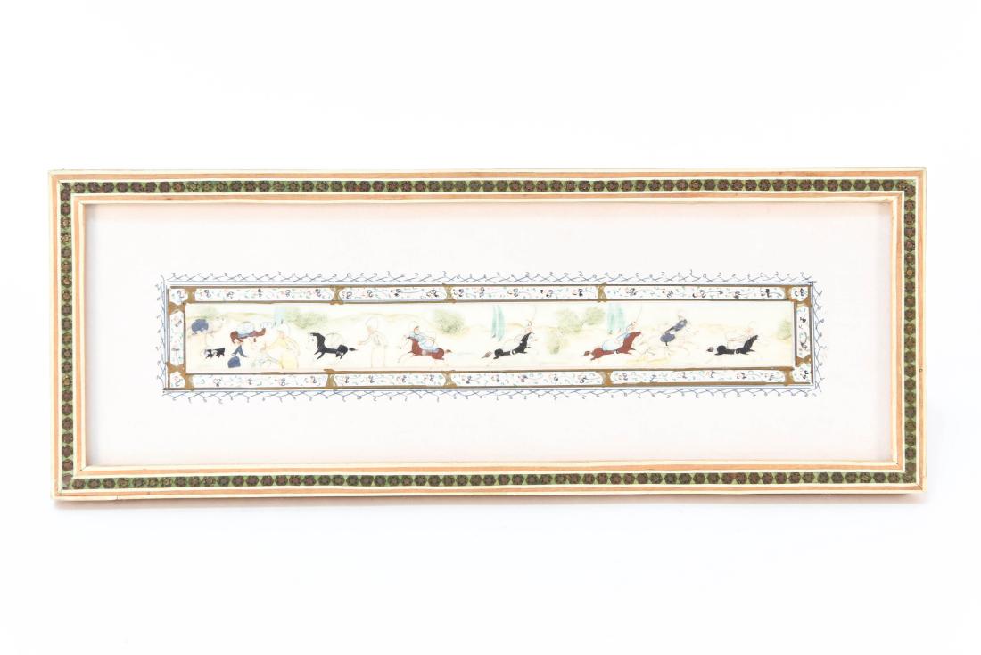 PERSIAN DRAWING IN INLAID FRAME (1 of 7)
