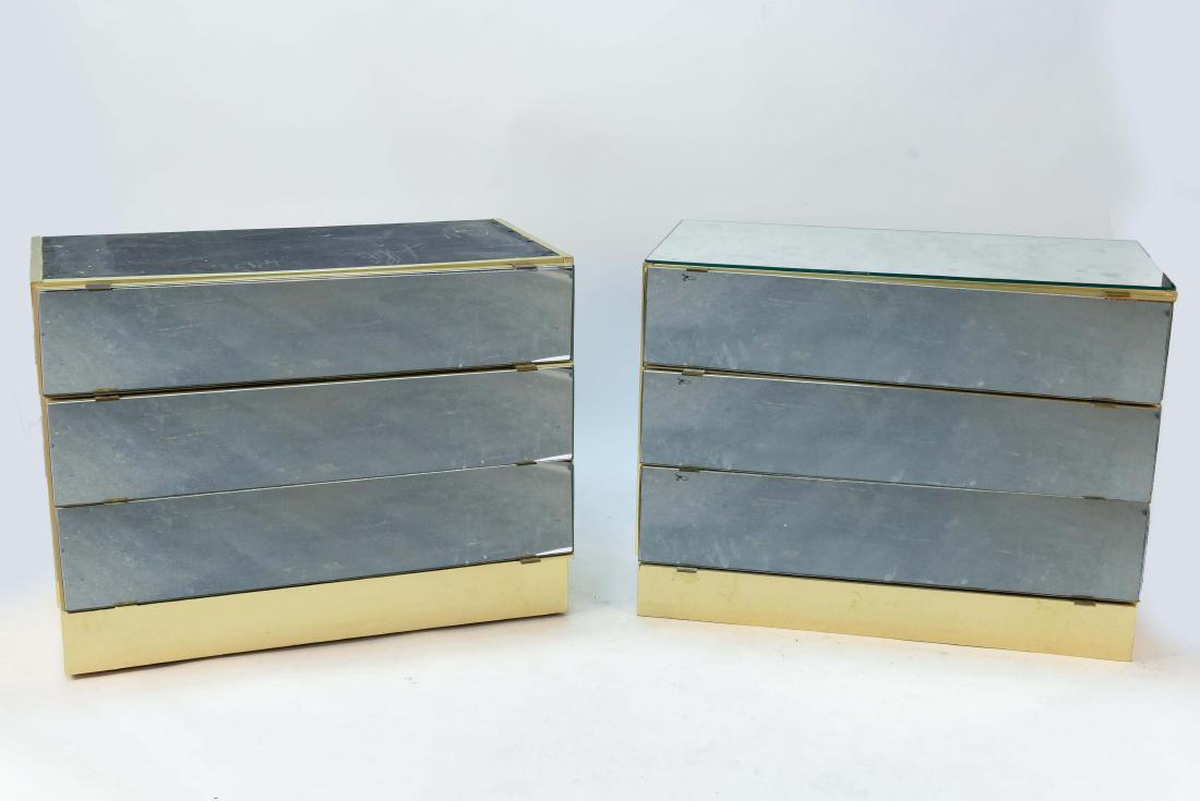 PAIR OF MIRRORED CHESTS (1 of 12)
