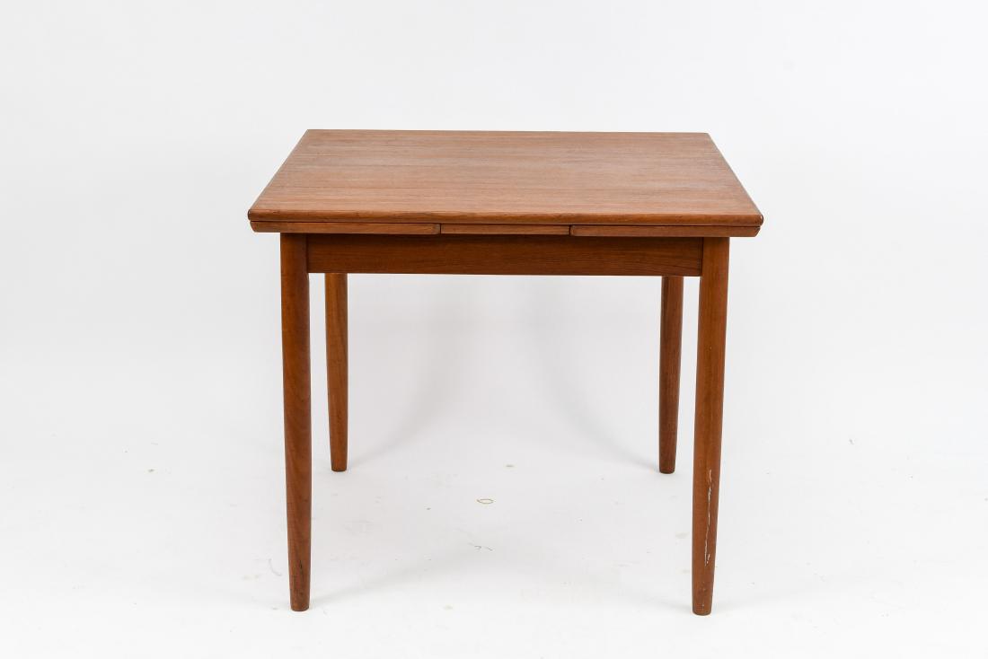 DANISH SQUARE TEAK EXTENSION DINING TABLE (1 of 9)