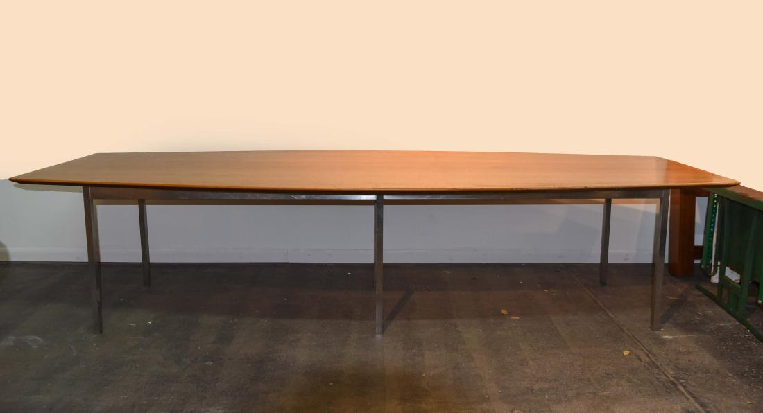 FLORENCE KNOLL BOAT SHAPED TABLE (1 of 7)