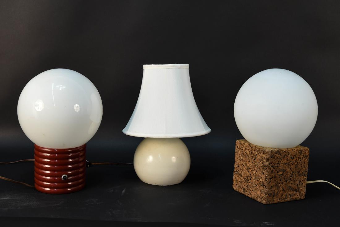 (3) MID-CENTURY ORB TABLE LAMPS (1 of 9)
