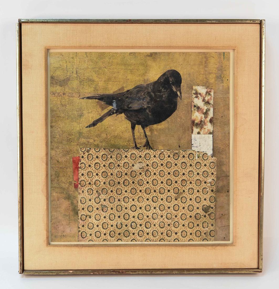 KARL MANN ASSEMBLAGE SIGNED & DATED 1962: Signed and dated 1962 to lower left. Dimensions: (Frame) H 18.25" x W 17.75" (Sight) H 14" x W 13" Condition: Mild wear to frame. Upper left corner of frame connects unevenly. Some staining to surroun