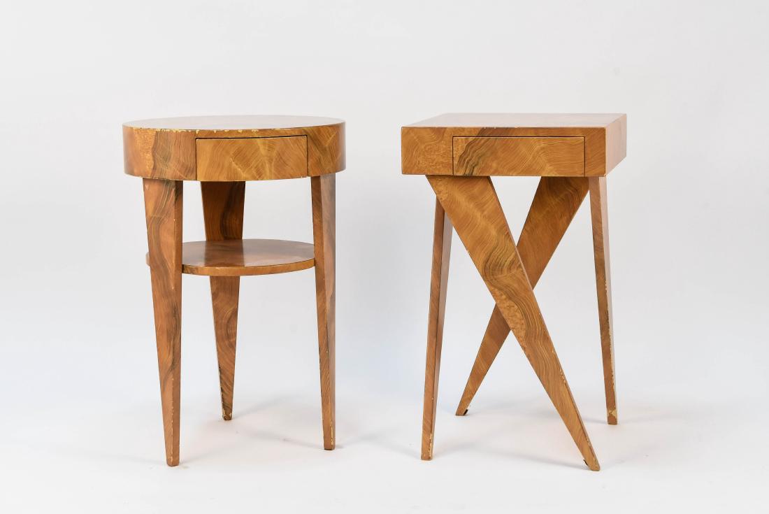 (2) GRANT NOREN BURL SIDE TABLES (1 of 10)