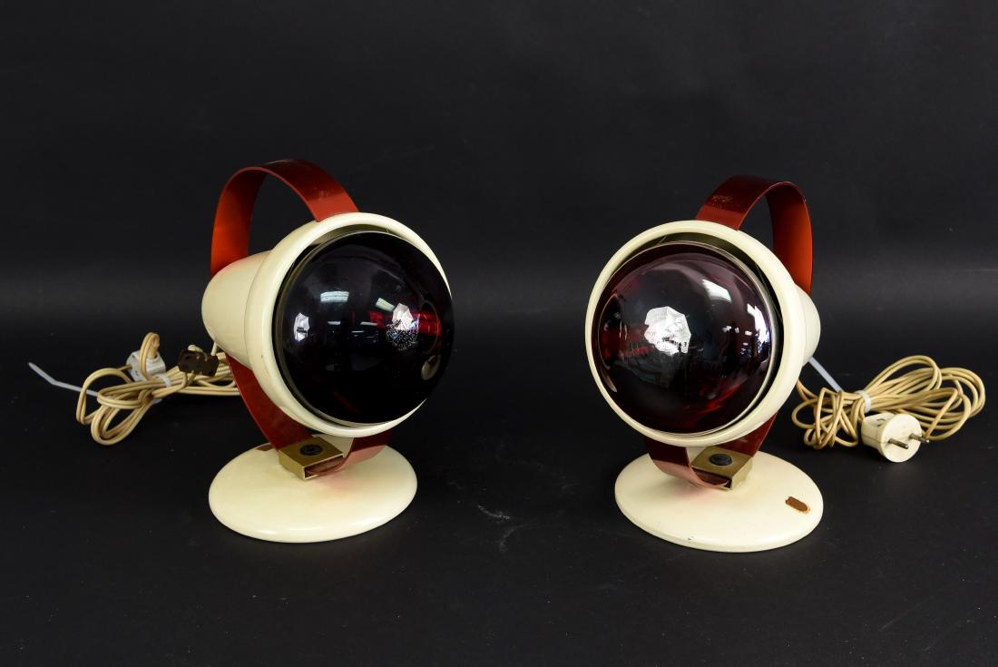 CHARLOTTE PERRIAND MID-CENTURY SCONCES: 1950's Dimensions: H 9.5" x D 9.5" Condition: Not tested. May need to be rewired. Vintage wear consistent with age and use. Some scuffs and scratches.