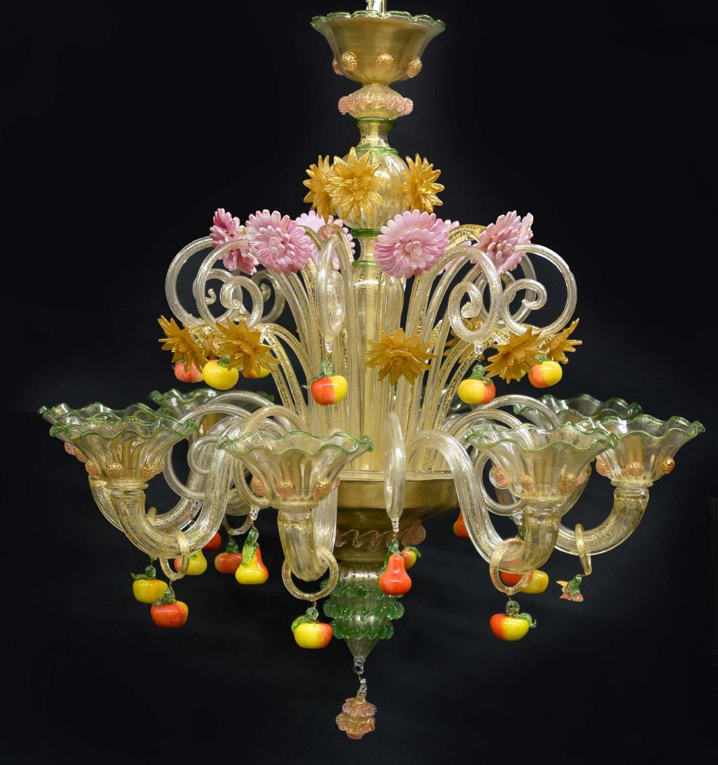 CARLO RAMPAZZI CUSTOM MURANO GLASS CHANDELIER (1 of 12)